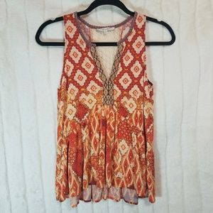 Miss Me ikat tank top